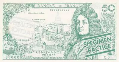 France 50 Francs - Racine - Billet Scolaire - S�rie X.0