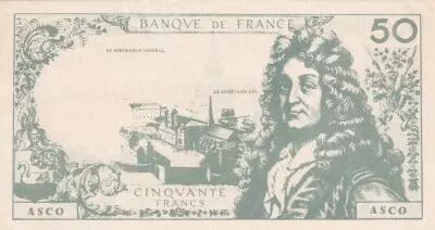 France 50 Francs - Racine - School note - 05-11-1964