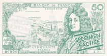 France 50 Francs - Racine - School note - Serial X.0