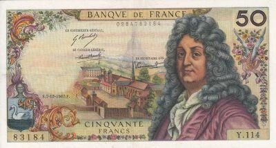 France 50 Francs - Racine 1967 - Y.114