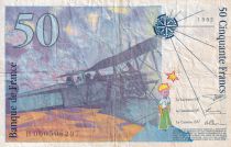 France 50 Francs - Saint-Exupéry - 1992 - Letter H - F.72.01ah