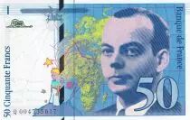 France 50 Francs - Saint-Exupéry - 1992 - Letter Q - P.157
