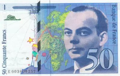 France 50 Francs - Saint-Exup�ry - 1992 - Serial E.003