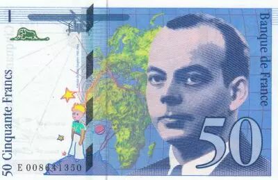 France 50 Francs - Saint-Exup�ry - 1993 - Serial E.008