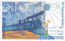 France 50 Francs - Saint-Exupery - 1994 - Letter T - P.157