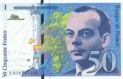 France 50 Francs - Saint-Exupery - 1994 - Serial Y.0116