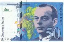 France 50 Francs - Saint-Exupéry - 1996 - Série A.029 - Petit Numéro