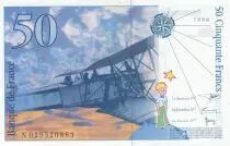 France 50 Francs - Saint-Exup&eacute;ry - 1996 - S&eacute;rie N.029