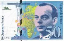 France 50 Francs - Saint-Exup&eacute;ry - 1997 - Letter L - P.157