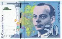 France 50 Francs - Saint-Exup&eacute;ry - 1997 - Letter P - P.157