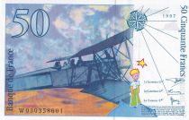 France 50 Francs - Saint-Exupéry - 1997 - Letter W - P.157