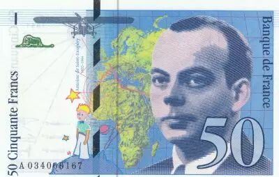 France 50 Francs - Saint-Exup�ry - 1997 - Serial A.034