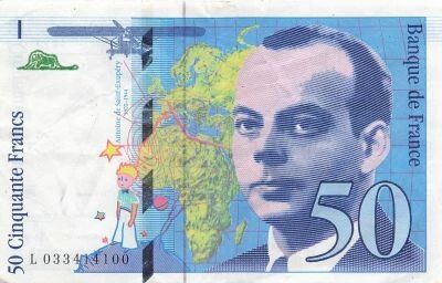 France 50 Francs - Saint-Exupery - 1997 - Serial L.033