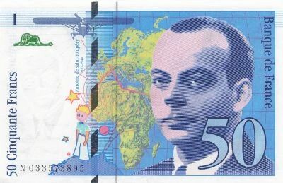 France 50 Francs - Saint-Exupery - 1997 - Serial N.033