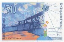 France 50 Francs - Saint-Exupery - 1997 - Serial N.033