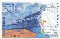 France 50 Francs - Saint-Exupery - 1997 - S&eacute;rie V.030