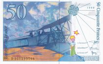 France 50 Francs - Saint-Exupéry - 1999 - Letter D - P.157