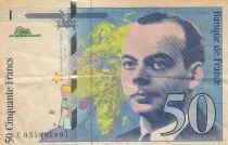 France 50 Francs - Saint-Exup&eacute;ry - 1999 - Letter E - P.157