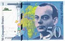 France 50 Francs - Saint-Exup&eacute;ry - 1999 - Letter P - P.157