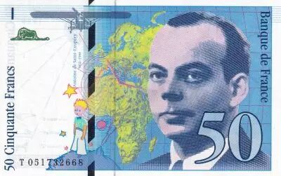 France 50 Francs - Saint-Exup�ry - 1999 - Letter T - P.157