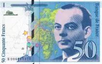France 50 Francs - Saint-Exupéry - Sign Vigier - 1993 - Letter B - P.157