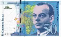 France 50 Francs - Saint-Exupéry - Sign Vigier - 1994 - Lettre E - P.157
