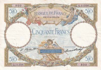 France 50 Francs - Type Luc Olivier Merson 1932