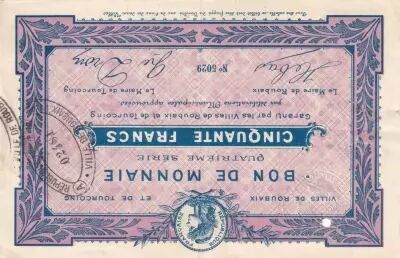 France 50 Francs - Ville -  Roubaix-Tourcoing - 4�me S�rie - 5029