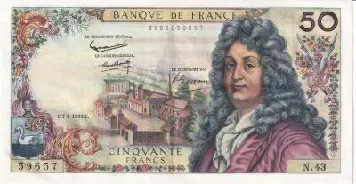 France 50 Francs, Racine - 07-02-1963 - Serial N.43