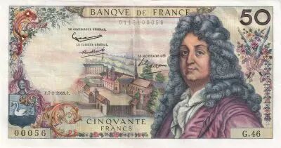 France 50 Francs, Racine - 07-02-1963 - S�rie G.46