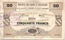 France 50 Francs Avesnes Et Solesmes Bertry