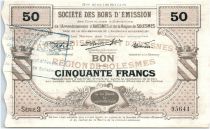 France 50 Francs Avesnes Et Solesmes Briastre