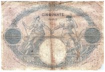 France 50 Francs Bleu et Rose - 26.01.1923 - Série M.9496 - Fay.14.36