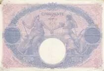 France 50 Francs Blue and pink - 13-05-1912 Serial V.4313