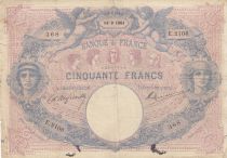 France 50 Francs Blue and Pink - 1901