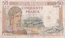 France 50 Francs Ceres -  25-04-1935 - Serial P.1536