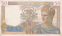 France 50 Francs Ceres - 02-02-1939 - Serial K.9600