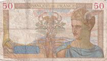 France 50 Francs Ceres - 02-12-1937 - Serial M.7207