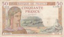 France 50 Francs Cérès - 04-04-1935 - Série S.1154 - p.TTB