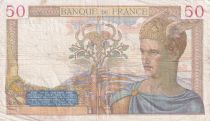 France 50 Francs Ceres - 09-11-1939 - Serial E.11508