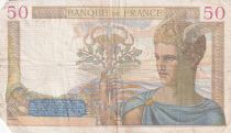 France 50 Francs Ceres - 11-01-1940 - Serial H.11988