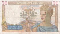 France 50 Francs Ceres - 22-02-1940 - Serial M.12435