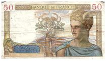France 50 Francs Ceres - 22.02.1940 - Serial Z.12302 - Fay.18.39
