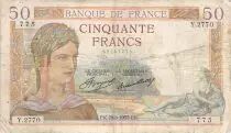 France 50 Francs Cérès - 29-08-1935 - Série Y.2770 - TB
