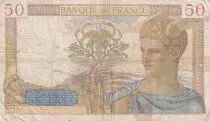 France 50 Francs Ceres - 30-03-1939 - Serial C.10065
