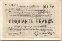 France 50 Francs Douai Commune - 1916
