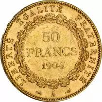 France 50 Francs G&eacute;nie Debout Or - 1904 A