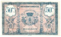 France 50 Francs Groupement Commercial Roannais - 1945 - SUP
