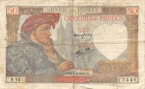 France 50 Francs Jacques Coeur - 05-09-1940 Série S.13 - TB+