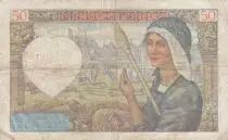 France 50 Francs Jacques Coeur - 05-12-1940 Serial H.27 - F